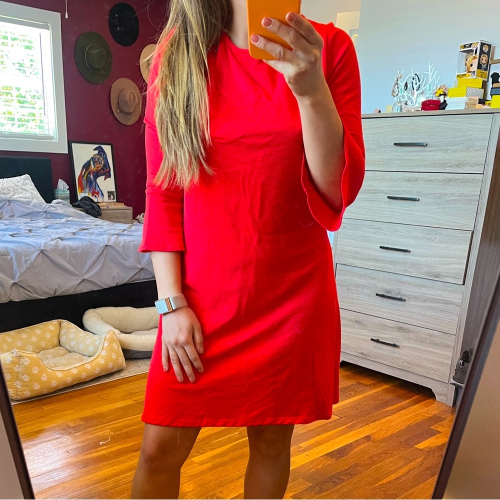 Francesca’s red dress